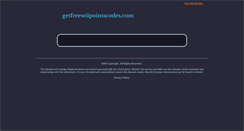 Desktop Screenshot of getfreewiipointscodes.com